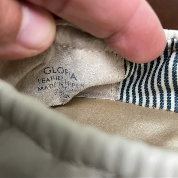 Tahari Gloria Navy& cream Leather Ballet Flat Size 7 1/2 - Picture 7 of 7